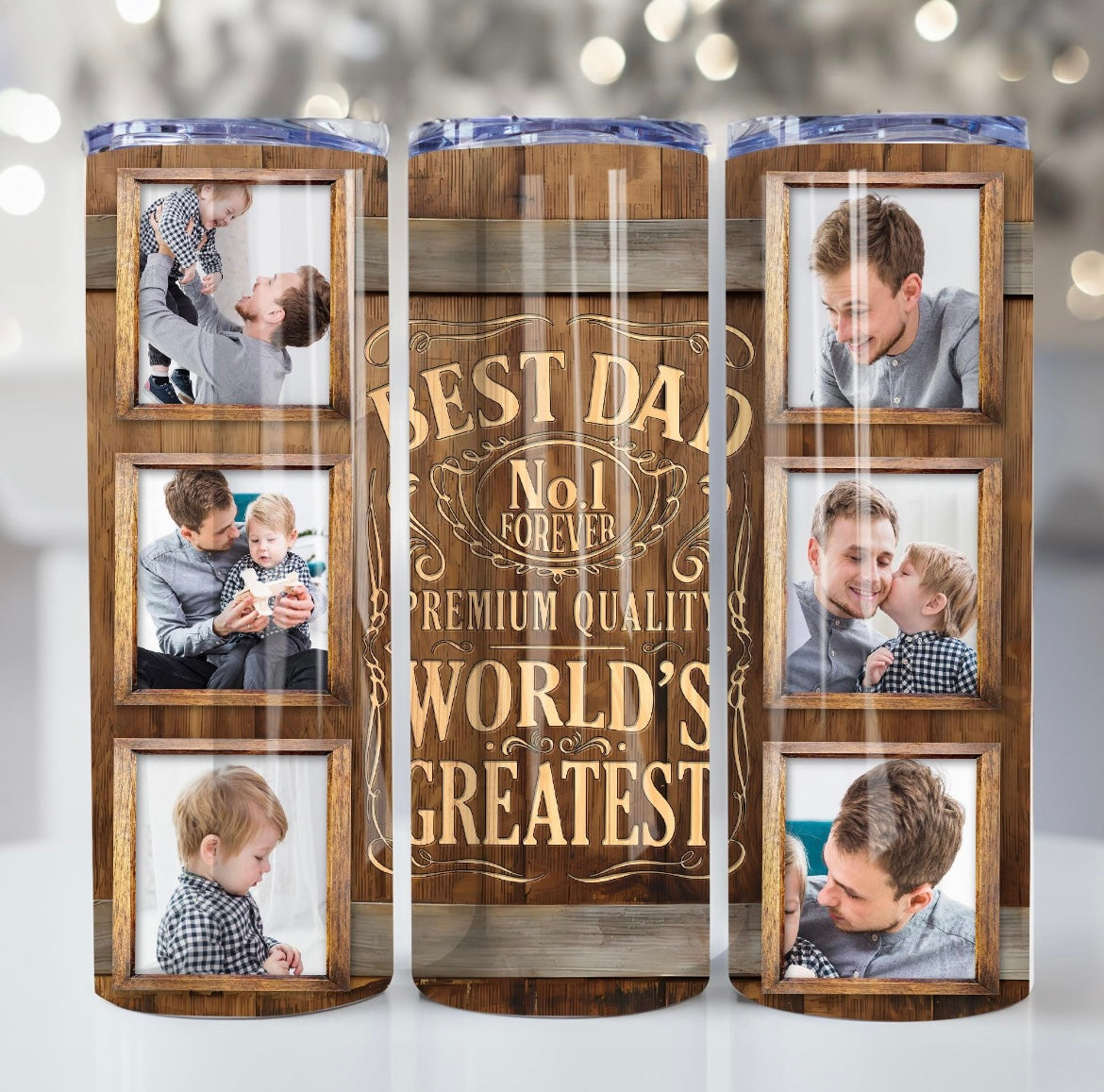 Best Dad No. 1 6 pictures- 20oz
