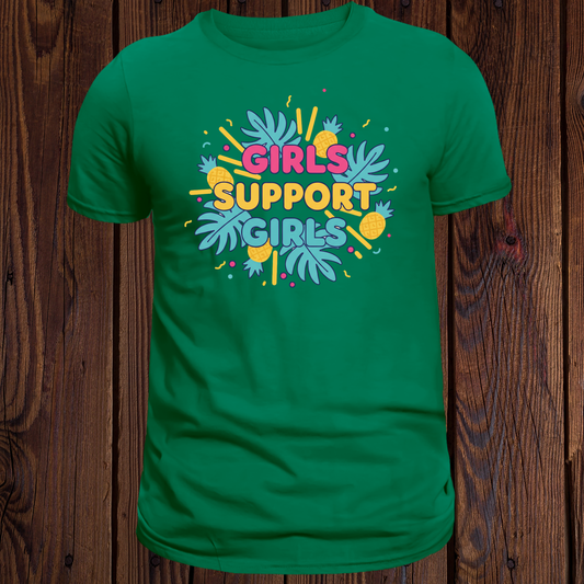 Girls Support Girls - Tropical Empowerment T-Shirt