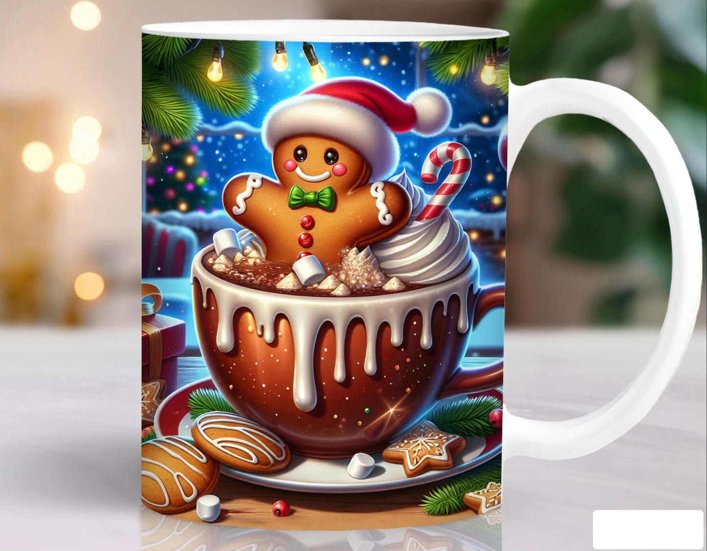 Blue Gingerbread Latte - 15 oz Mug