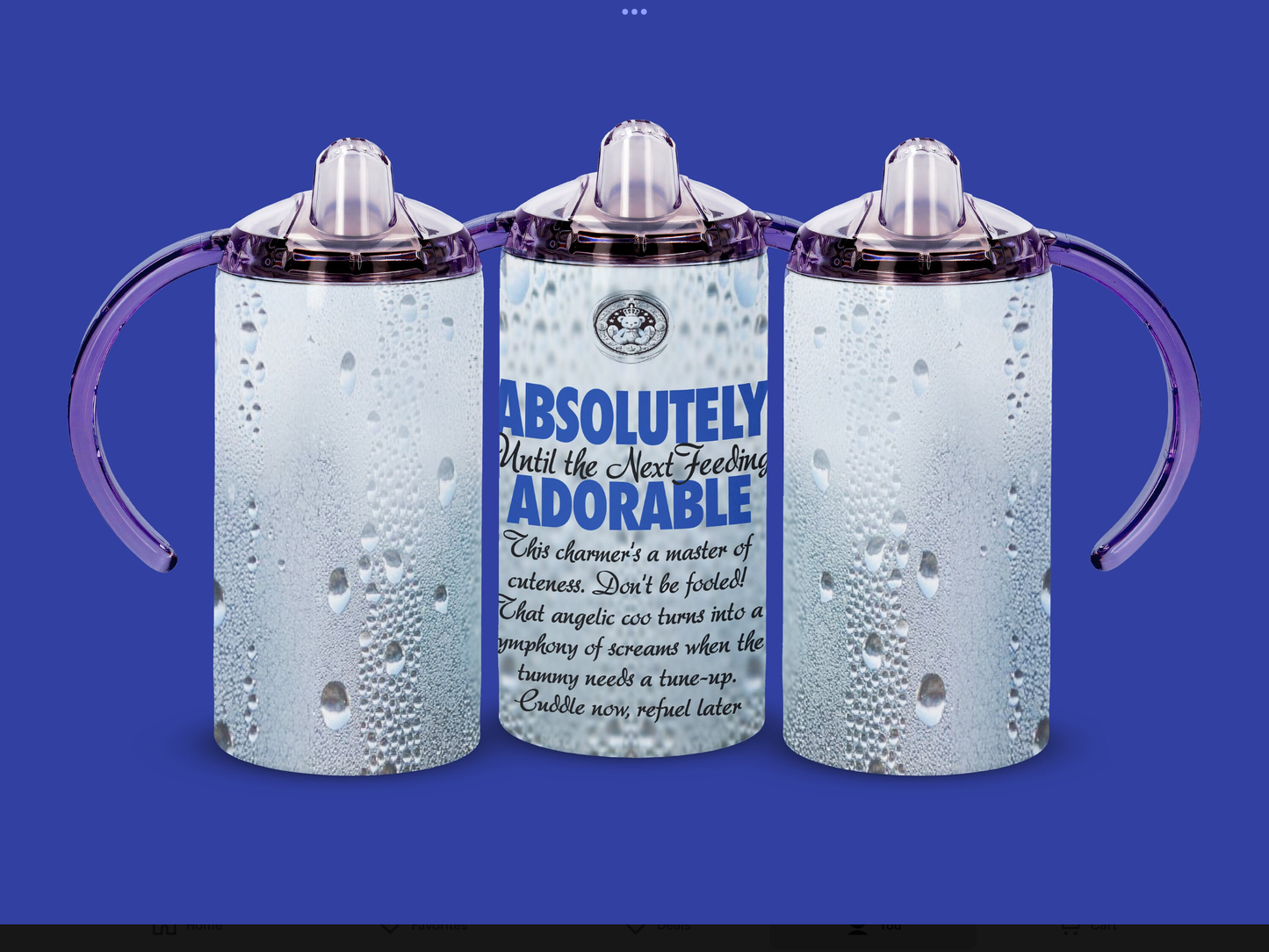 Absolutely Adorable 12 oz Sippy Cup