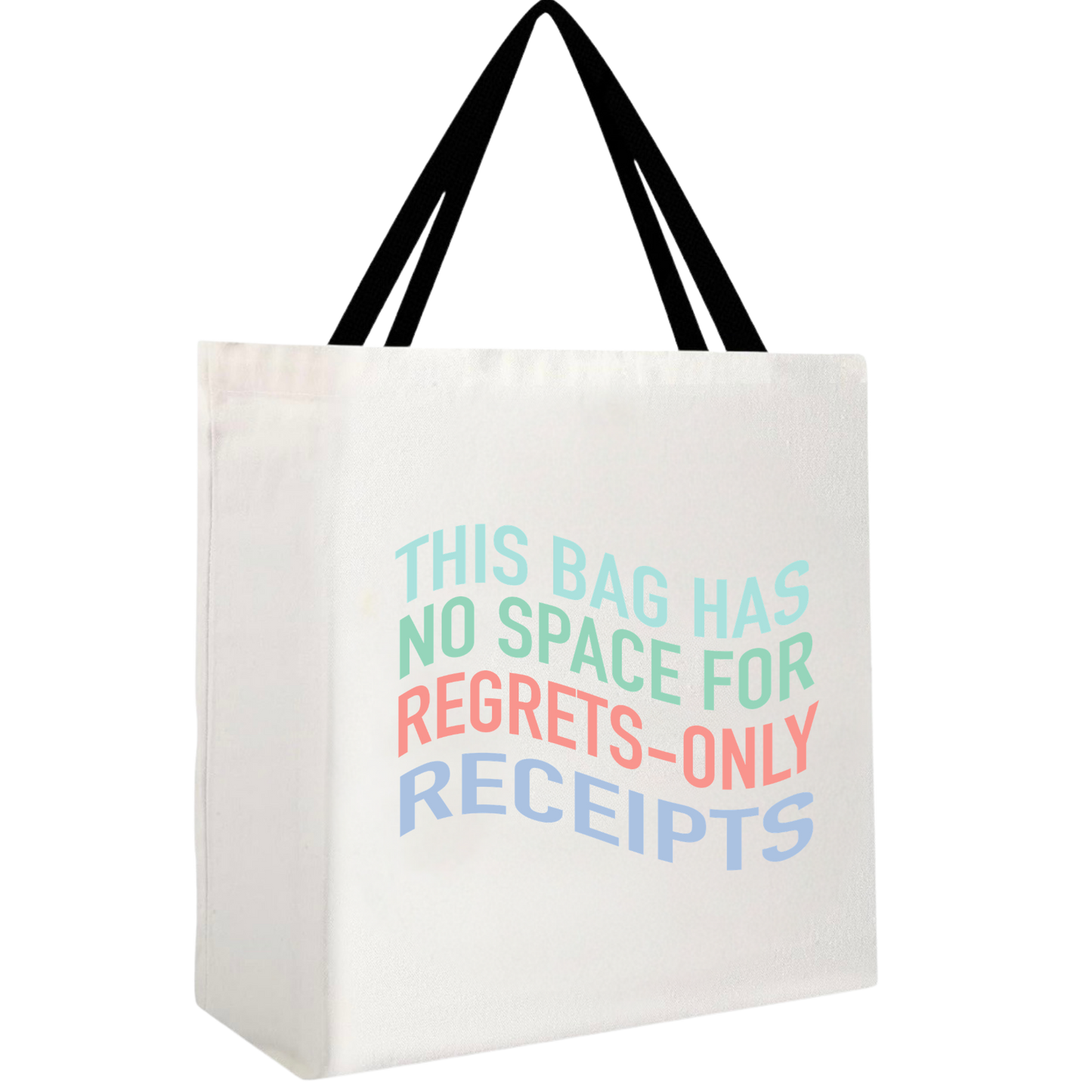 No Space for Regrets Tote Bag