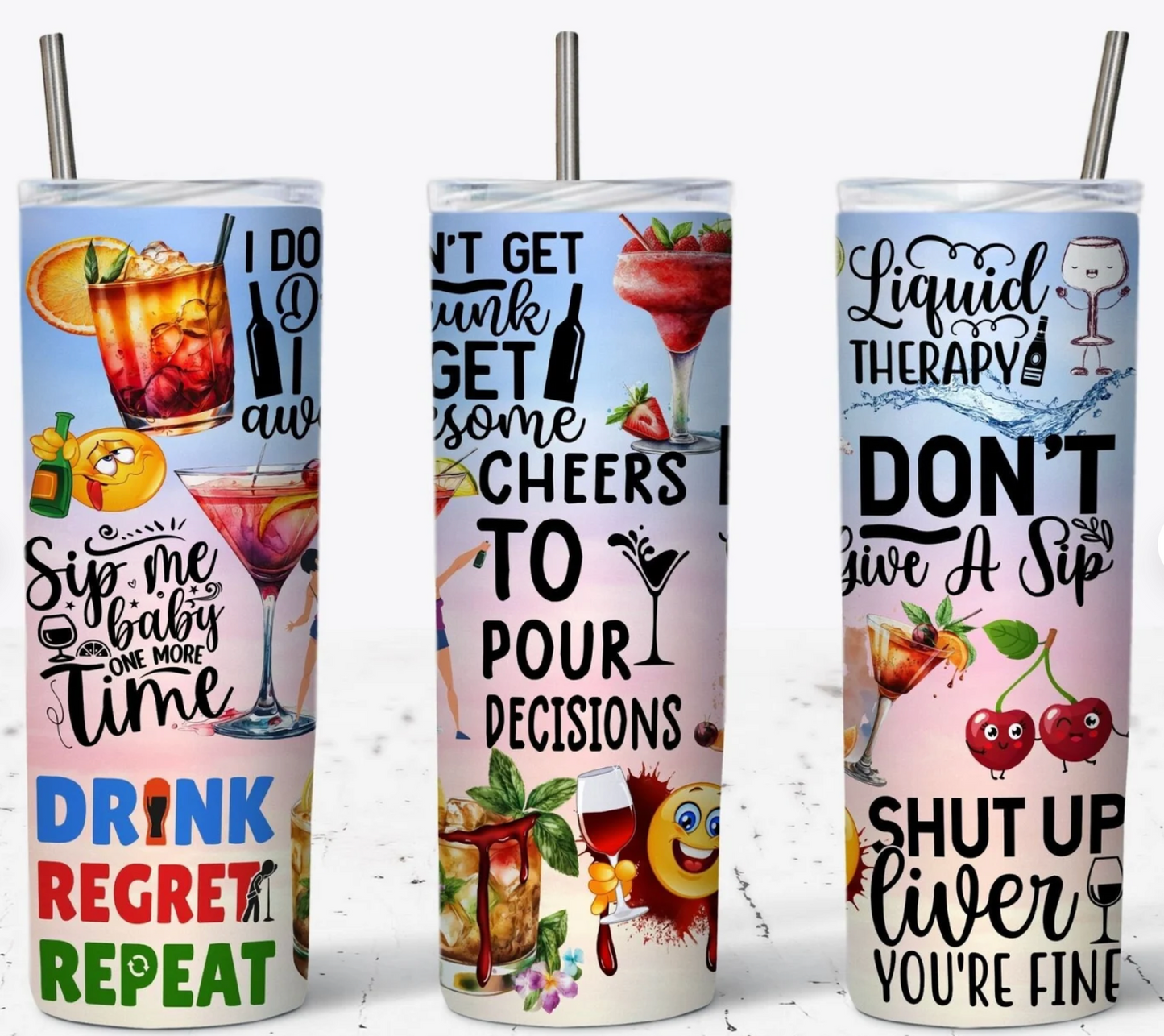 Cheers to Pour Decisions 20oz Tumbler