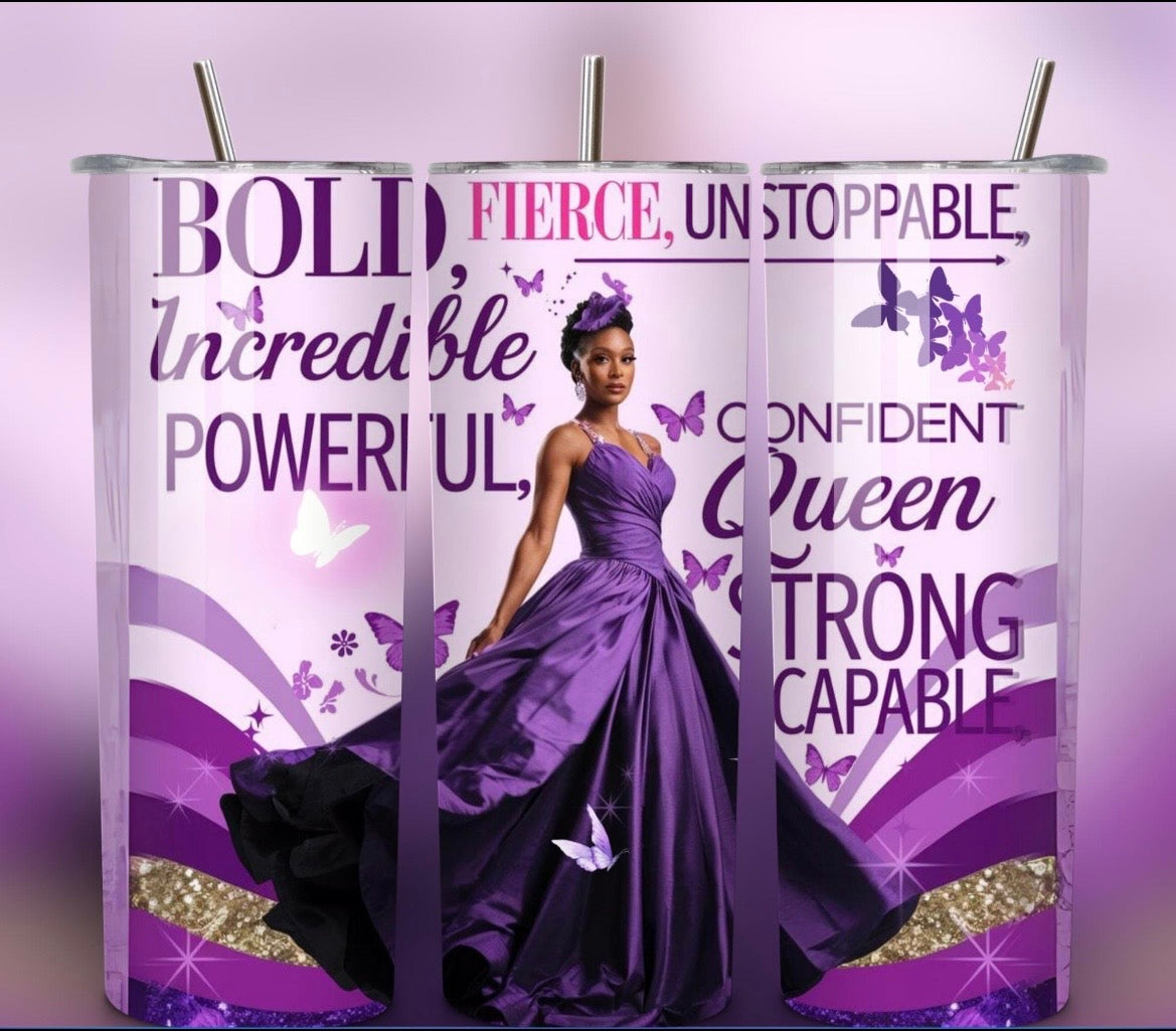 Empowerment Tumbler - Purple Queen