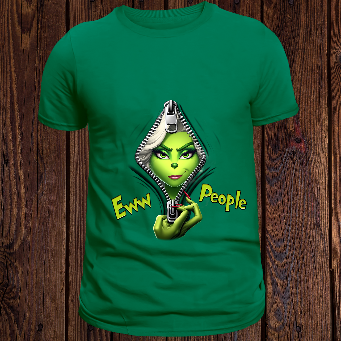Girl Grinch Ew People - Adult