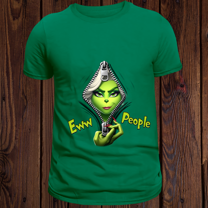 Girl Grinch Ew People - Adult