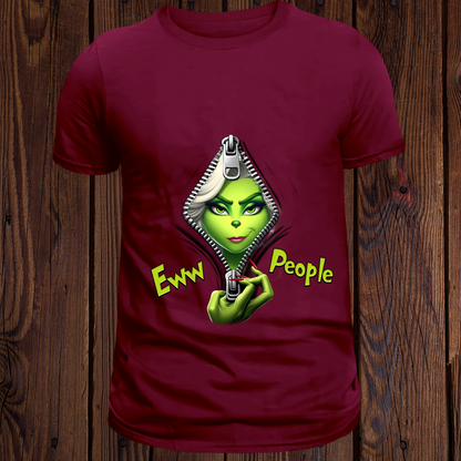 Girl Grinch Ew People - Adult