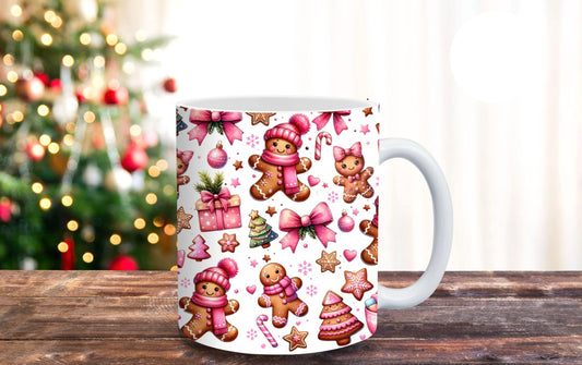 Gingerbread and Christmas Tree - 15oz Mug