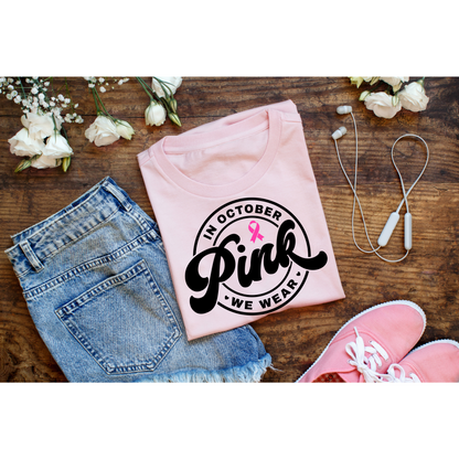 October Pink Awareness Tee - Black