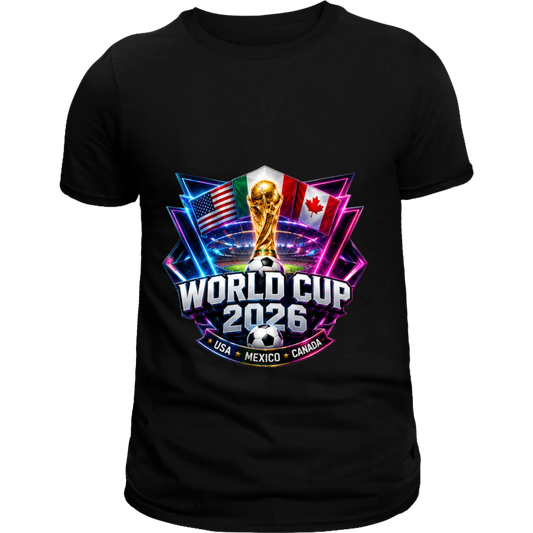 World Cup 2026 Neon Stadium T-Shirt | USA • Mexico • Canada