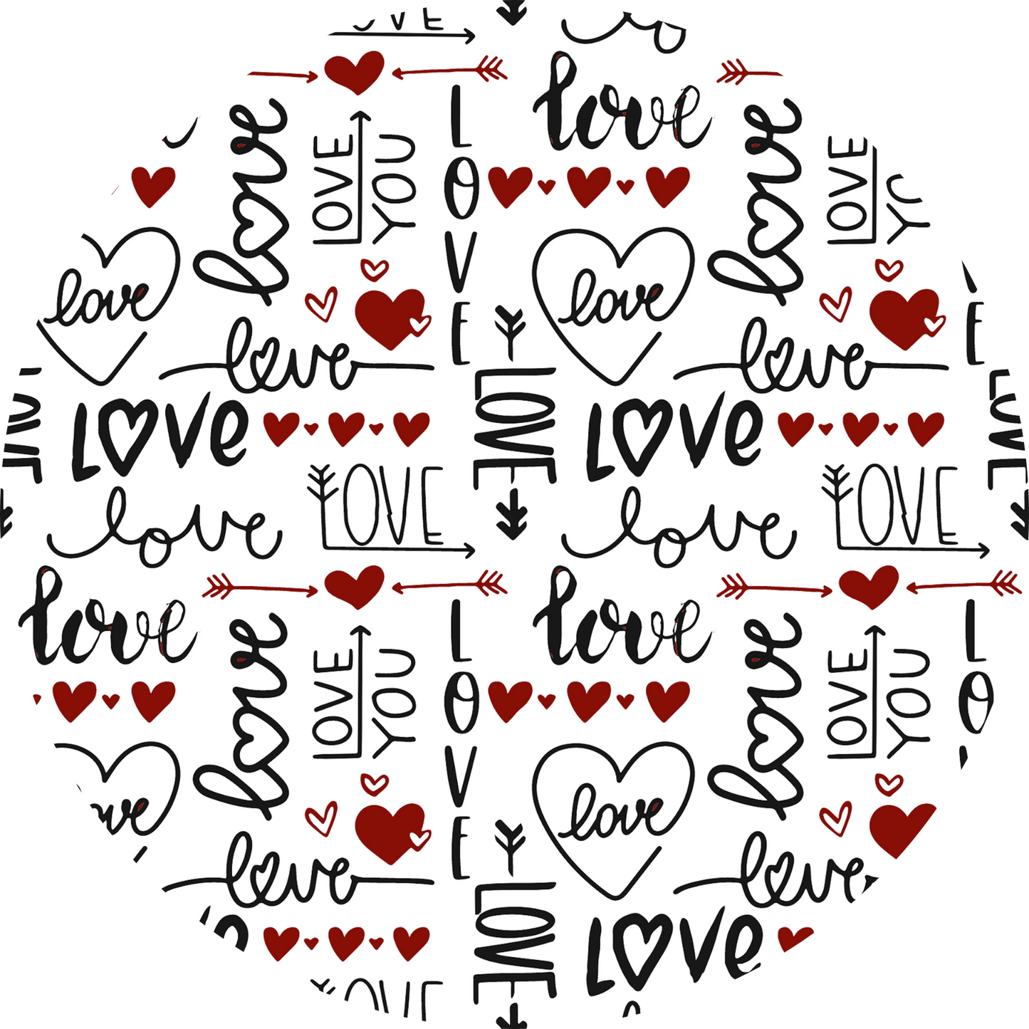 Love with Red Hearts Coaster