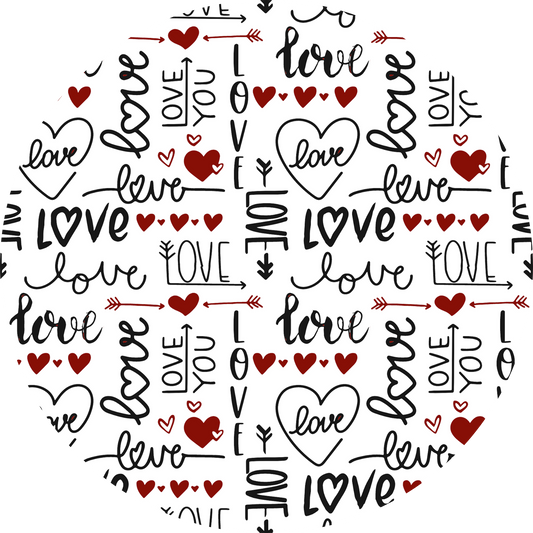 Love with Red Hearts Coaster