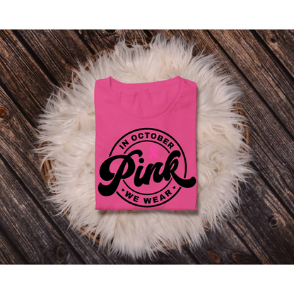 October Pink Awareness Tee - Black
