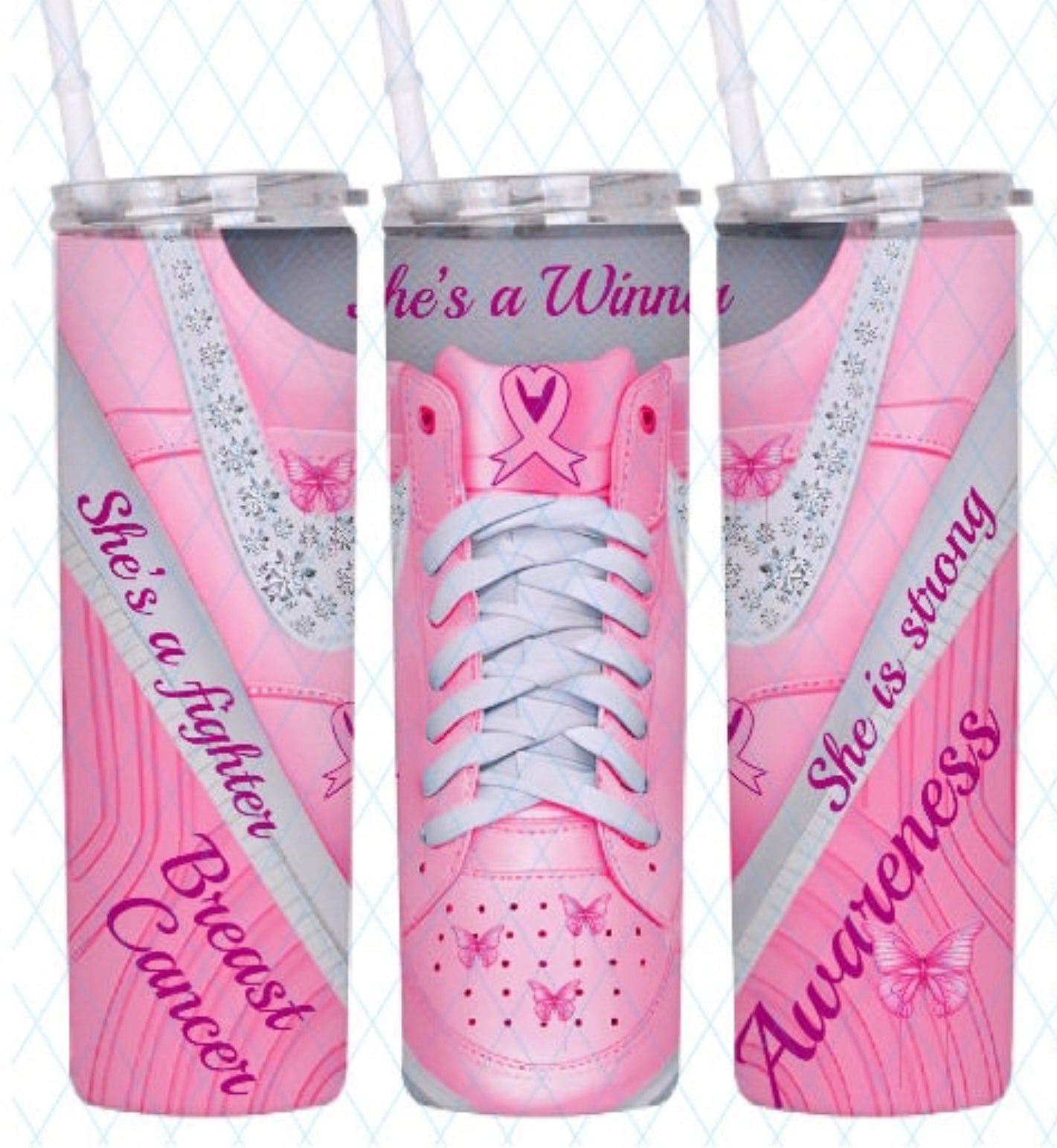 20 oz Breast Cancer Awareness Tumbler