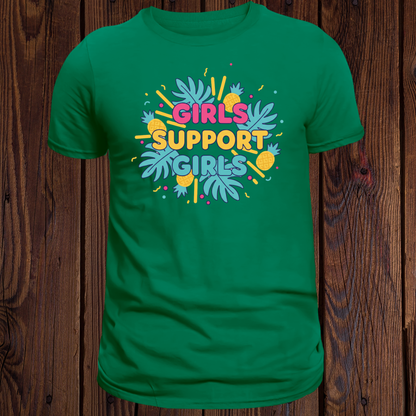 Girls Support Girls - Tropical Empowerment T-Shirt