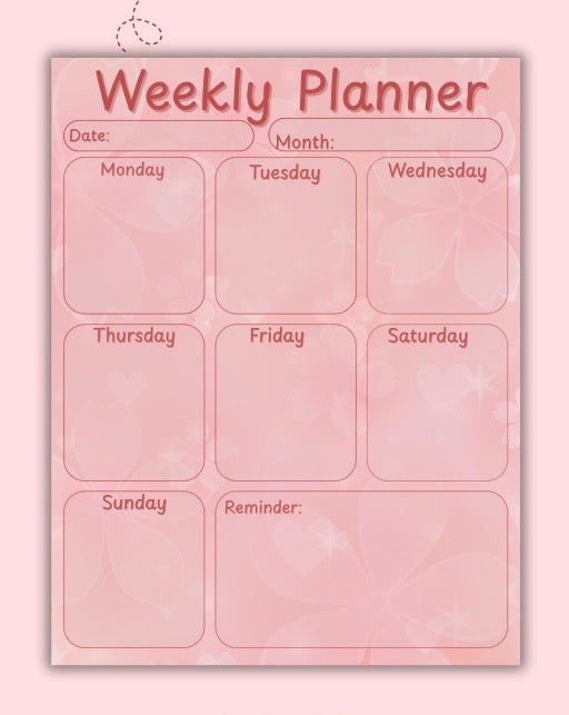 Cherry Blossom Weekly Planner