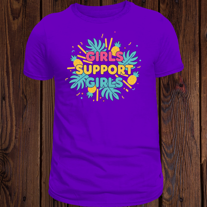 Girls Support Girls - Tropical Empowerment T-Shirt