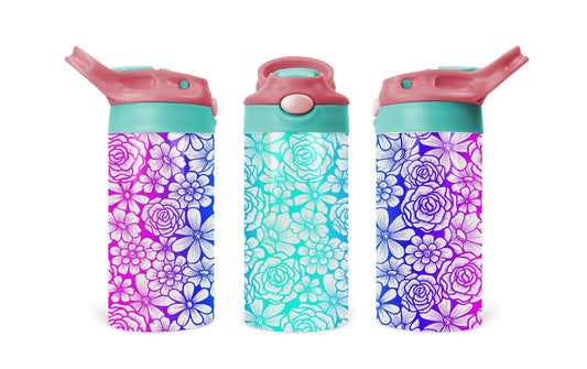 Kids 12 oz Floral Tumbler