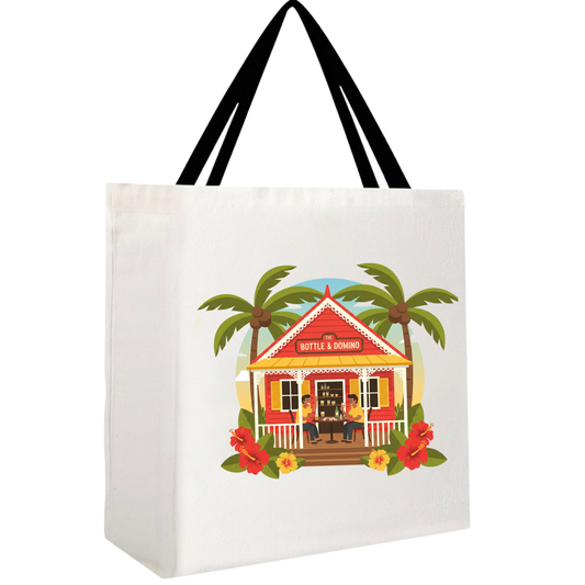 Bottle & Domino Rum Shop Tote Bag