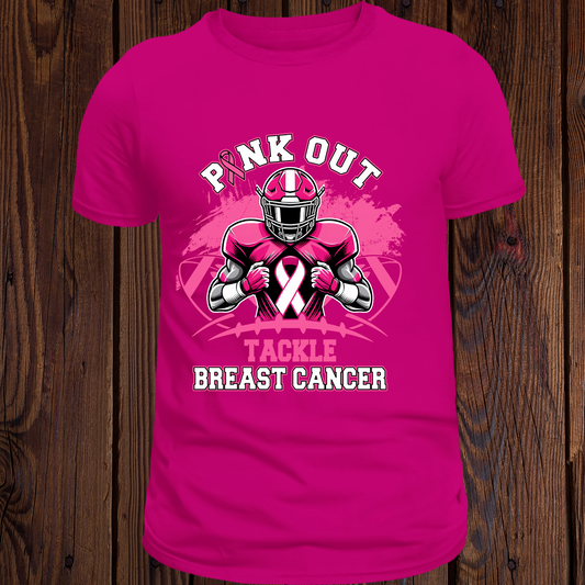 Pink Out Tackle Breast Cancer T-Shirt