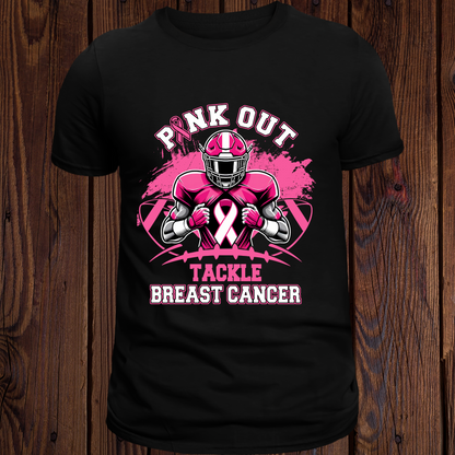 Pink Out Tackle Breast Cancer T-Shirt
