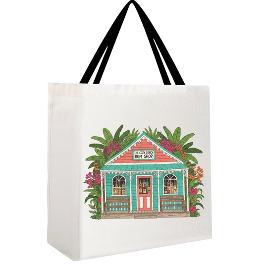 Cozy Conch Rum Shop Tote Bag