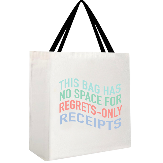No Space for Regrets Tote Bag