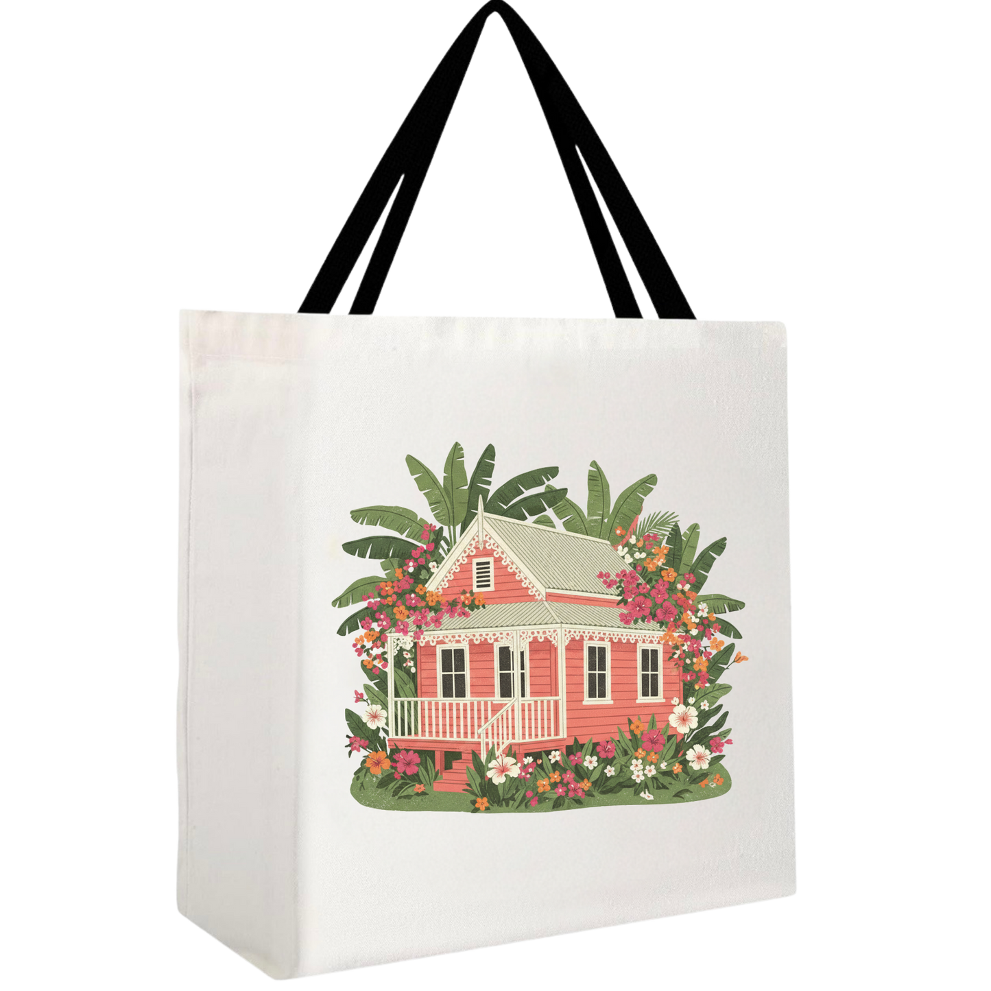 Pink Paradise Chattel House Tote Bag