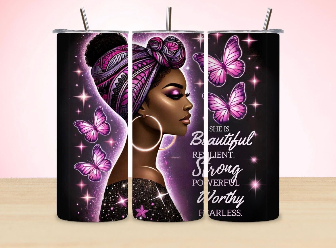 Empowerment Tumbler - Beautiful & Resilient