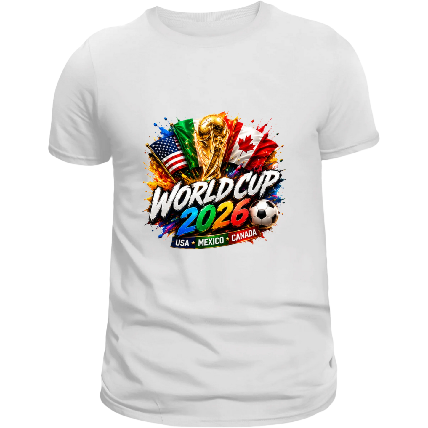 World Cup 2026 Flags T-Shirt | USA • Mexico • Canada