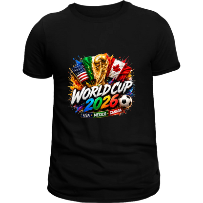 World Cup 2026 Flags T-Shirt | USA • Mexico • Canada