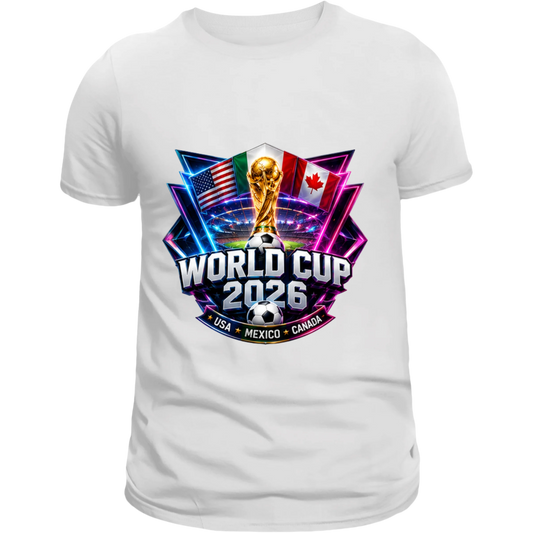 World Cup 2026 Neon Stadium T-Shirt | USA • Mexico • Canada